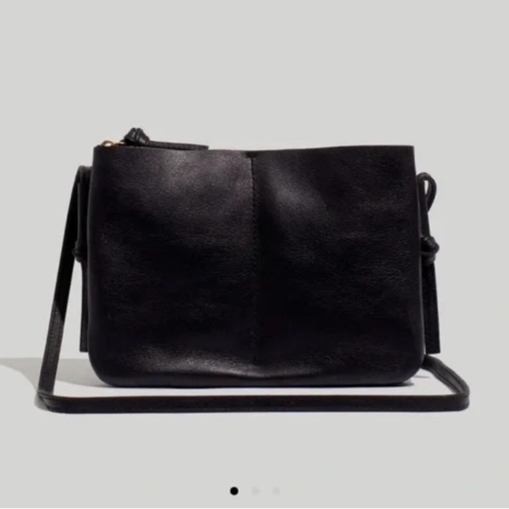 NWOT Madewell The Knotted Crossbody - black leather